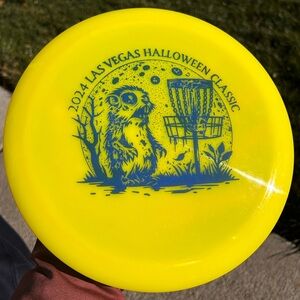 Legacy Nemesis Disc Golf Frisbee 166g Yellow Halloween Classic Stamp